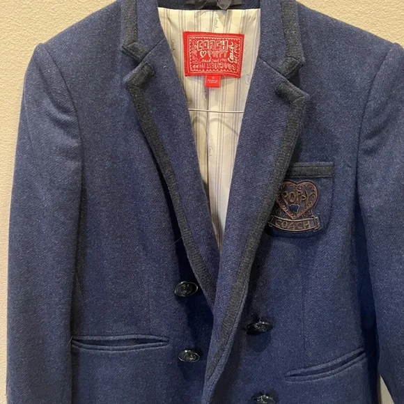 Insane gorgeous EUC Coach Poppy wool blazer